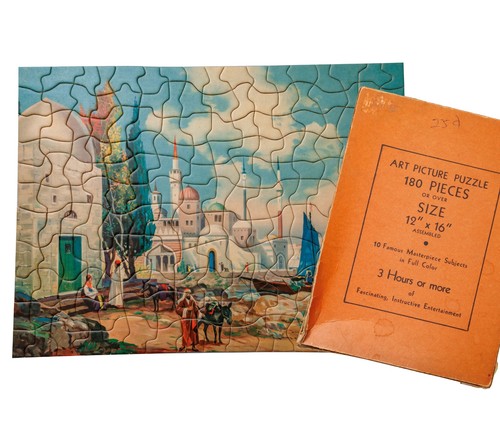 Vintage orange box tuco jigsaw - vintage,