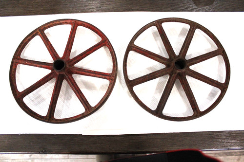 Vintage cast wheels - vintage,