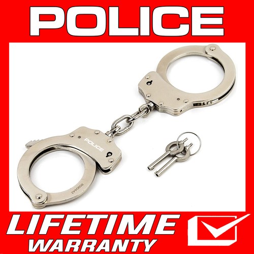 Police handcuffs double lock - handcuffs,