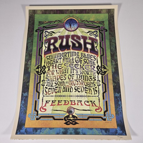 Numbered rush feedback poster - rush,