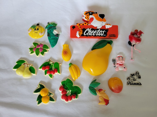 Vintage refrigerator magnets - refrigerator,