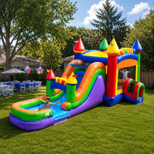 Inflatable bounce house water - bounce,