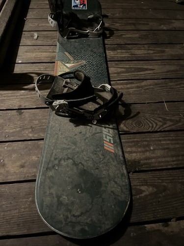 Snowboard with bindings - with,