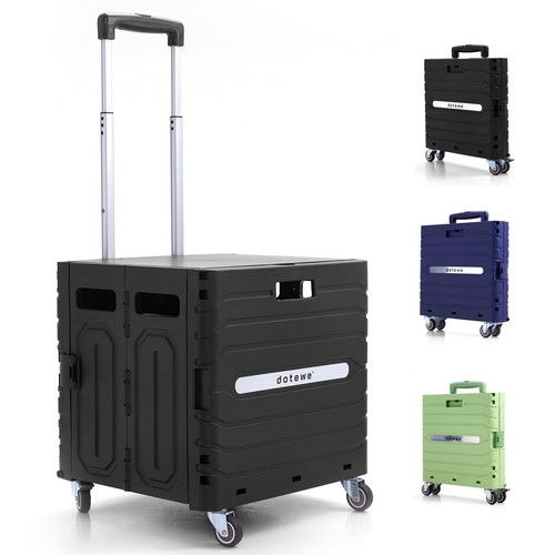 Folding utility cart black - utility,