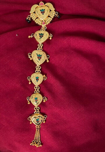 Lot gold choti bridal - lot,