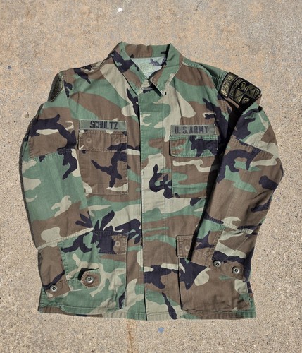 Vintage army woodland bdu - vintage,