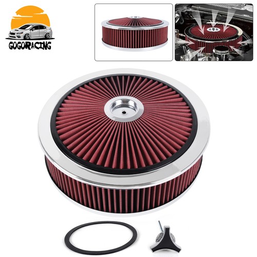 Red round air cleaner - x,