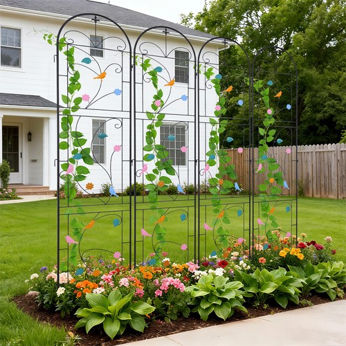 Pack metal garden trellis - metal,