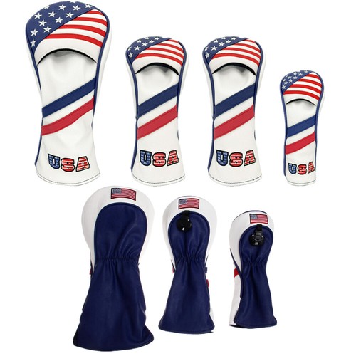 Usa flag vintage leather golf - vintage,