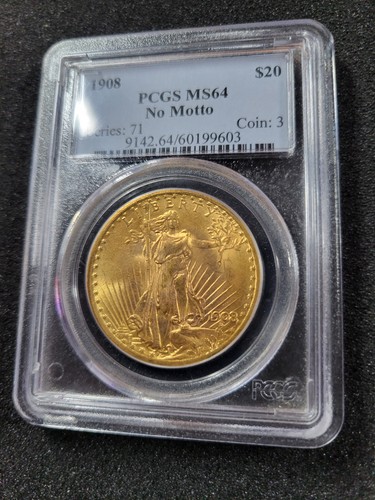 1908 motto 20 gold - 1908,