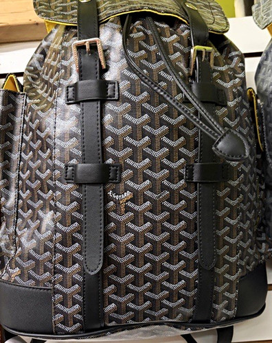 Men black geometric backpack - black,