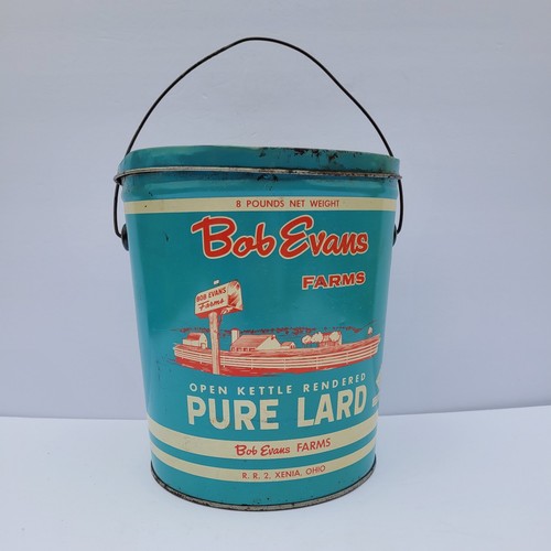 Vtg bob evans - blue, lard