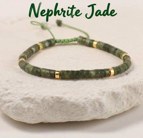 Natural nephrite jade bracelet - nephrite,