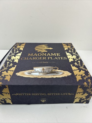Gold charger plates - gold,