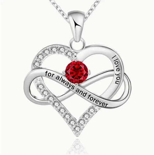 Elegant birthstone with heart - birthstone,