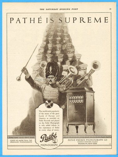1920 pathe freres phonograph - 1920,