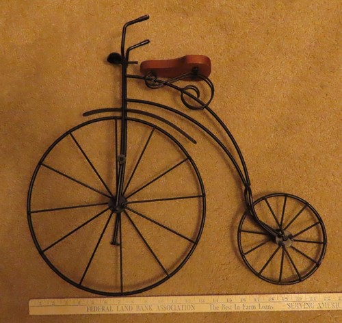 Vintage wall mount big wheel - vintage,
