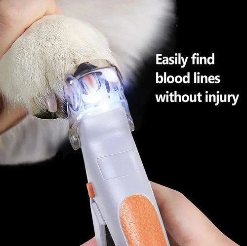 1pc led pet nail clipper - pet,