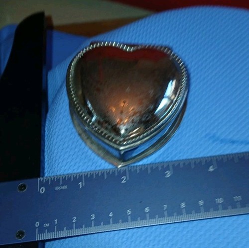 Vintage silver plated - silver-plated, heart