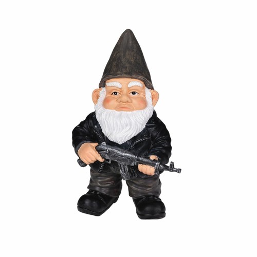 Funny gangster garden gnome - funny,