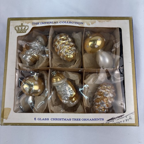 Vintage glass ornaments sears - glass,