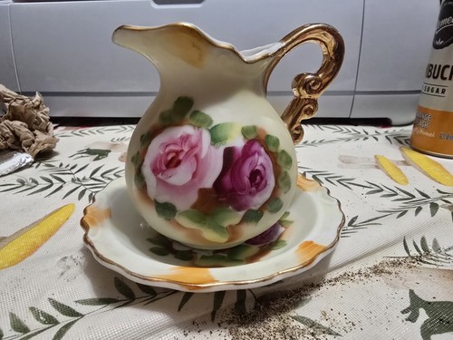 Vintage set pitcher and - of,