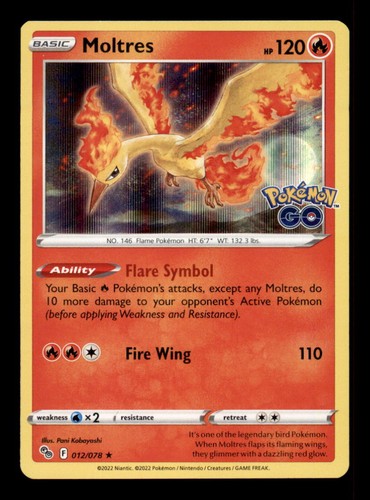 Moltres 012 078 holo - -,