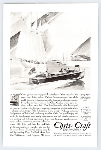 1930 chris craft mahogany - chris-craft,
