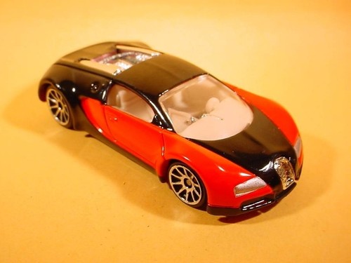 Hot wheels black red bugatti - hot,