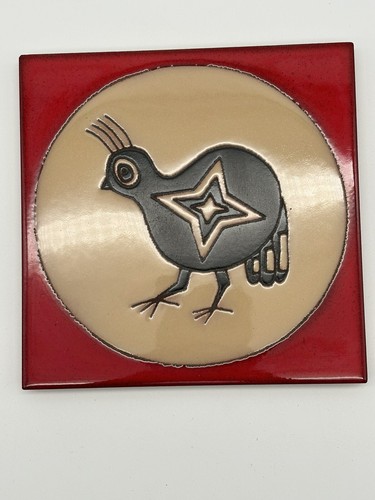 Quail art tile - quail, american