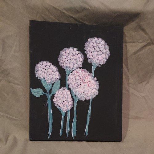 Original signed floral - original, acrylic