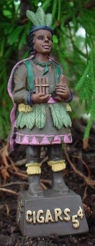 Cigar store indian miniature - cigar,