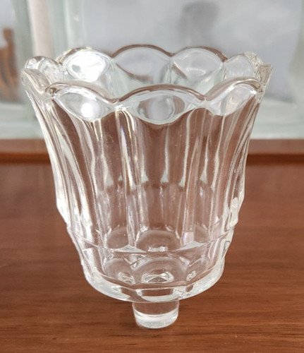 Vintage clear glass - clear, peg