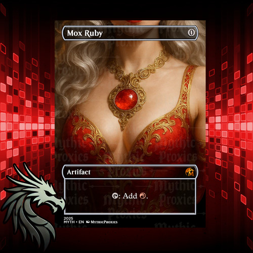Mox ruby high quality altered - mox,