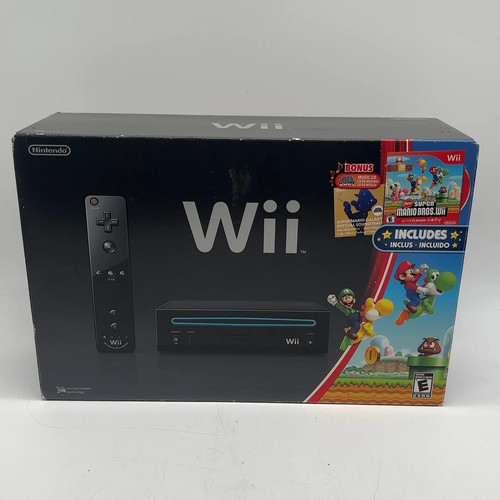 Nintendo wii black rvl 001 - nintendo, rvl-001