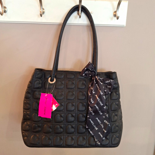 Betsey johnson black quilted - betsey,