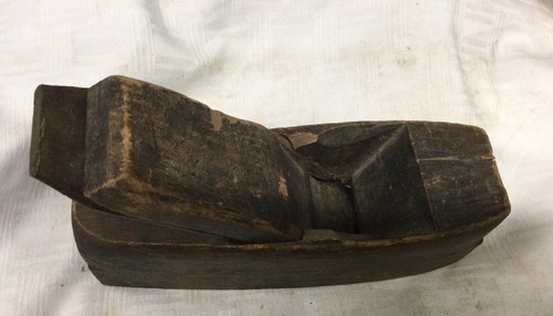 Antique primitive wood block - wood,