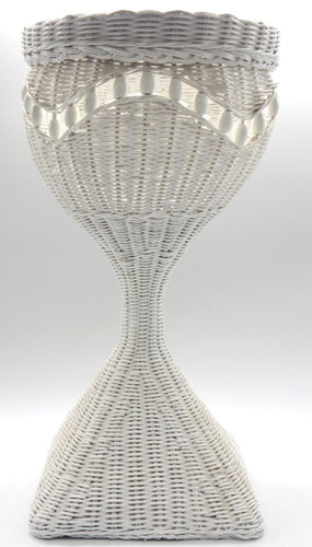 Vintage wicker plant - vintage,