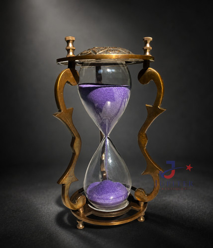 Sand timer hourglass brass - sand,