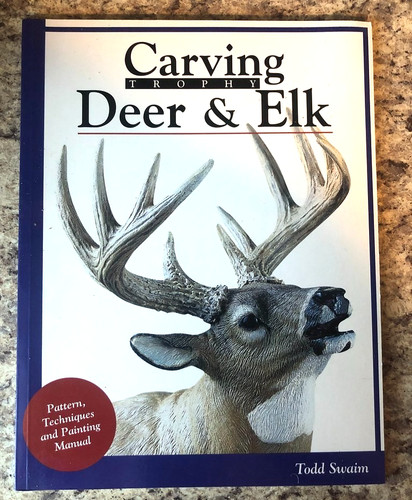 Carving trophy deer elk - trophy, &