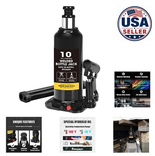 Hydraulic bottle jack - 10, ton