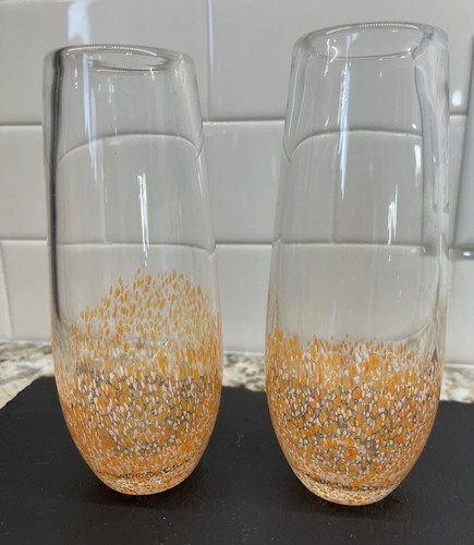 Hand blown glass vases glasses - blown,