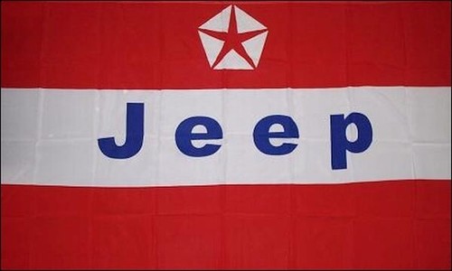 Jeep red stripes 3x5 - 3x5, banner