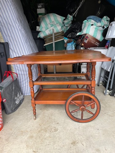 Vintage mahogany drop leaf - mahogany, tea