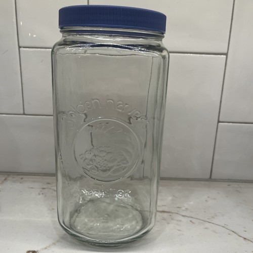 Vintage golden harvest glass - golden,