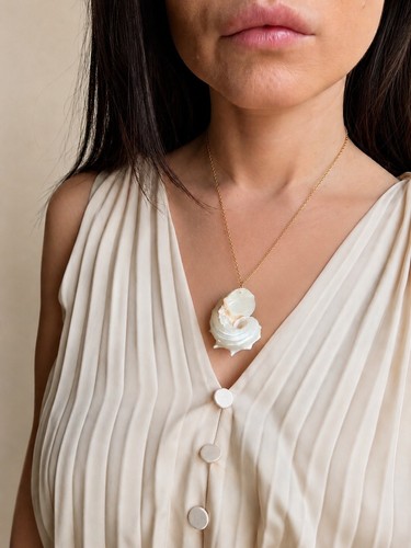 Real seashell necklace - real,