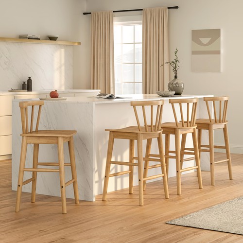Set wood bar stools 24 - set, 4