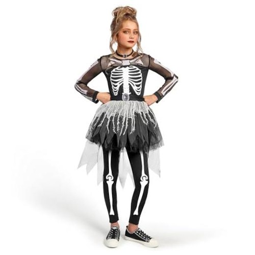 Halloween girls skeleton - girls,