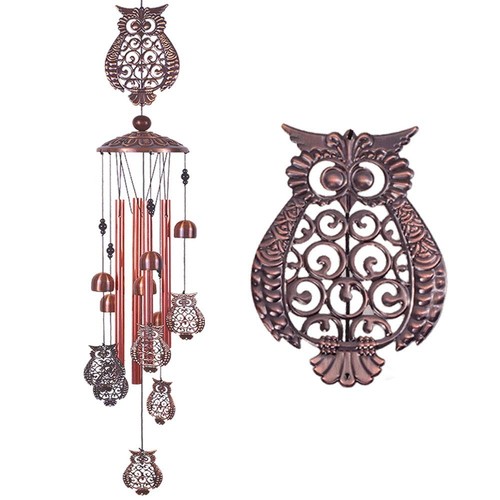 Owl wind chimes 4 - 37",