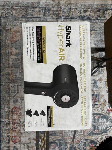 Shark hyper air hair dryer - iq,